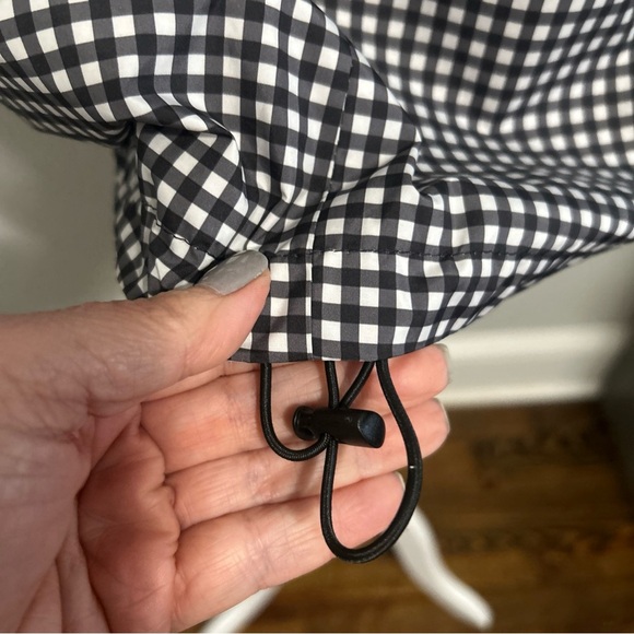 Talbots Black and White Quilted Gingham Vest - Picture 5 of 8